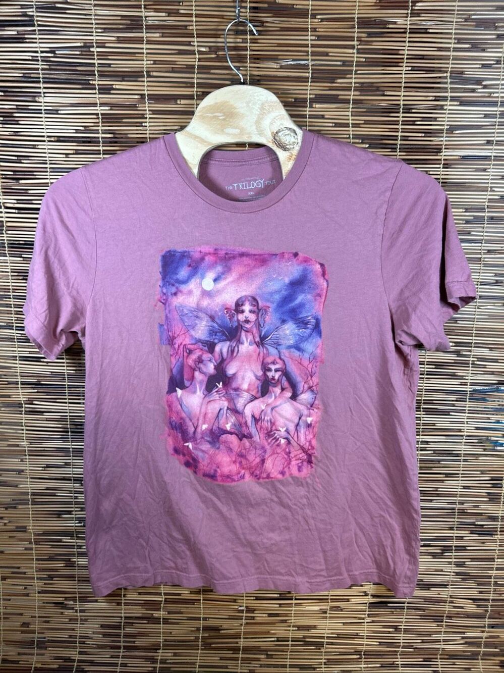 Melanie Martinez Trilogy Tour Oil Canvas Tee Authentic Tour Merch XXL PINK
